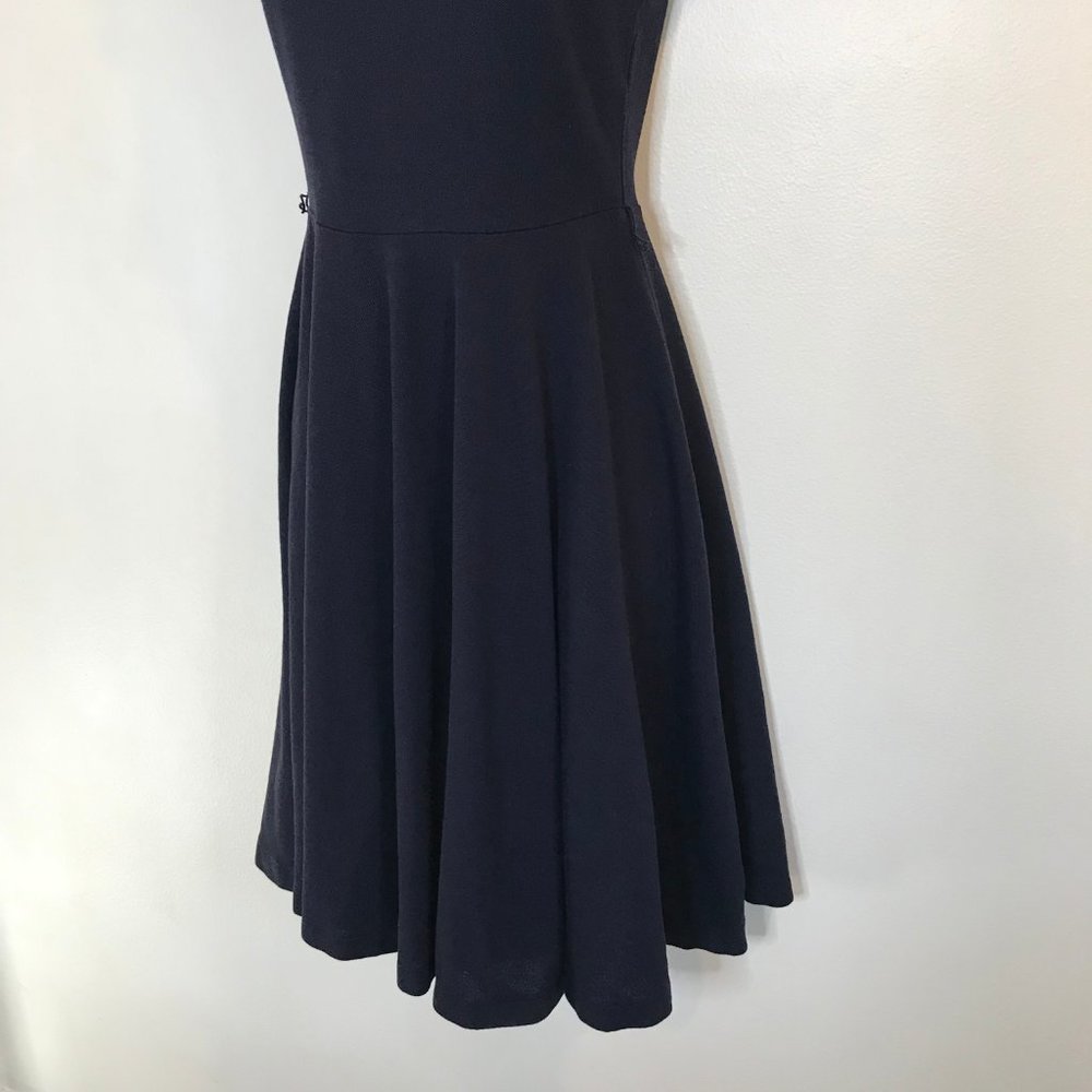 Polo Ralph Lauren T-shirt Dress SMALL S Navy Blue Fit & Flare Cotton Stretch - Picture 3 of 9